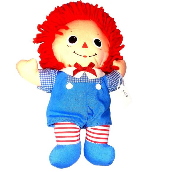 9 1/2" Vintage 1989 Baby Raggedy Andy By Playskool EUC - Picture 1 of 8